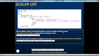 Scalar user defined functions in sql server   Part 30