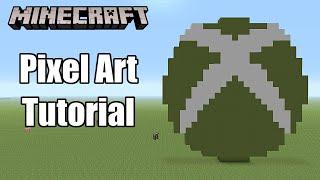 Minecraft Pixel Art Tutorial - Xbox Logo