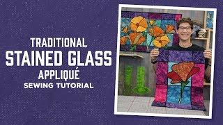 Traditional Stained Glass Applique with Rob