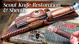 Restoring a Vintage Boy Scout Knife and Making a Leather Sheath