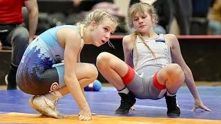 U20 Doris Renter (EST) vs Helena Pihlapuu (EST) 50kg final! Women girls wrestling tournament.