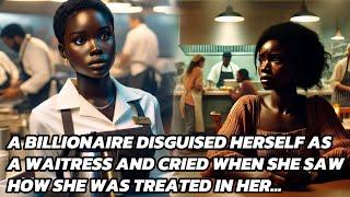 A BILLIONAIRE DISGUISED HERSELF AS A WAITRESS AND CRIED WITH HOW SHE WAS TREATED...#folktales #tales