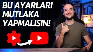 Küçük Youtube Kanallarının Yapması Gereken 14 Ayar