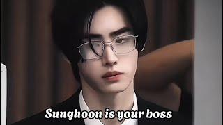 #POV : You and Sunghoon got married secretly, he was your boss at work, and your husband at home