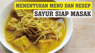 Menentukan Menu dan Resep Yang Akan Dijual | Ide Usaha Sayur Siap Masak