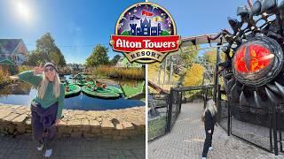 An AMAZING Day at Alton Towers: The UK's BEST Theme Park! New Rides, Scarefest & Coasters at Night