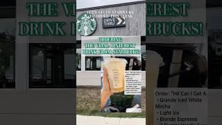 Ordering the VIRAL PINTEREST iced coffee drink from STARBUCKS ️ #coffee #starbucks #shorts