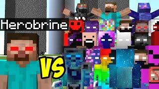 Herobrine vs 30 STRONGEST Creepypasta mobs all parts (3) season 2