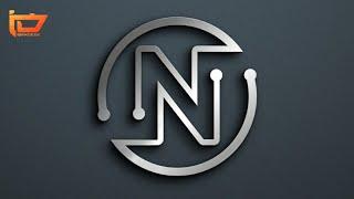 Cara edit logo inisial letter N | pixellab tutorial