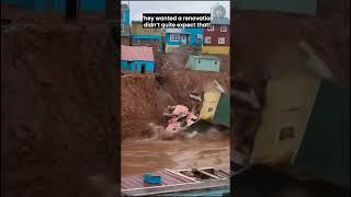 Watch This House Crumble Into the Flood! #shorts