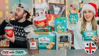 Trying British Supermarket Christmas Treats! - This With Them