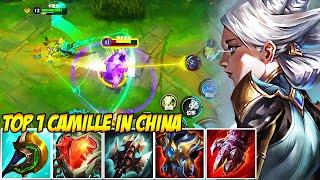 WILD RIFT CHINA TOP 1 CAMILLE - THE BEST BUILD AND RUNES (UNKILLABLE)