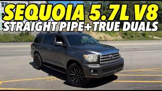 2014 Toyota Sequoia 5.7L V8 w/ TRUE DUAL STRAIGHT PIPES!