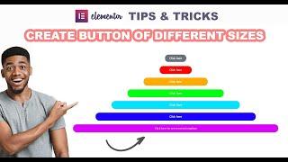 The Best way to Create a BUTTON of Different WIDTH and SIZES in Elementor | Tips & Tricks