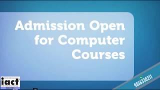 IACT ADVERTISING FOR COMPUTER COURSE