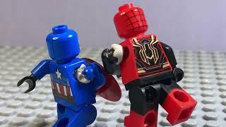 Captain America vs. Spiderman | A Lego Marvel Stop Motion