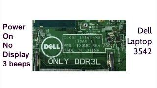 Repair Dell 3542 Laptop Cedar 13269-1 | 3 beep issue | solution #Aditya11ttt & #Satishbhai (English)