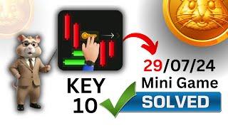 29 July - Hamster Kombat Mini Game SOLUTION - Move Market Candles And Get Keys