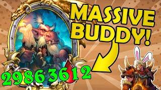 This MASSIVE BUDDY Was OVERKILL! | Hearthstone Battlegrounds