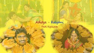 Aditya and Kalyani's Vibrant Haldi Highlights - A Joyous Celebration with Loved Ones