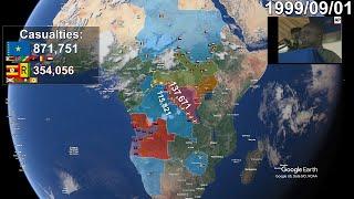 African World War (Second Congo War) using Google Earth