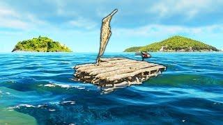 СТРОИМ БОЛЬШОЙ ПЛОТ НА ВОДЕ С СУПЕР БЫСТРЫМ МОТОРОМ В STRANDED DEEP