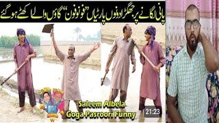 Saleem Albela And Goga Pasroori Funny Comedy By Pani Lagney Pur Laray Ho Gay | Muheeb Reaction Tv