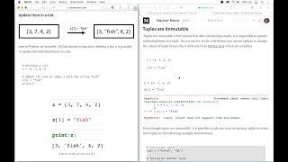 Differences between Python Tuples and Lists