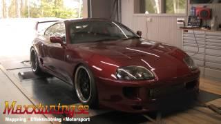 Mappning MaxxECU Plugin - 822WHP Toyota Supra MK4 - Maxxtuning AB