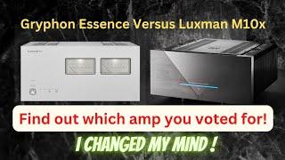 Luxman M10X Versus Gryphon Essence: Find Out Which Amplifier You Voted For!