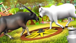 গরু এবং মহিষের বন্ধুত্ব - Cow and Buffalo Friendship | 3D Animated Bangla Moral Stories | JOJO TV