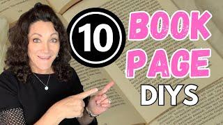 10 STUNNING Book Page DIY Crafts You MUST Try