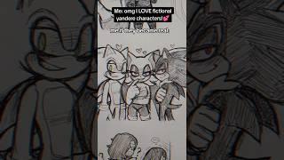 I love my yandere boos but PLEASE stay fictional  #sonicthehedgehog #shadowthehedgehog #rougethebat