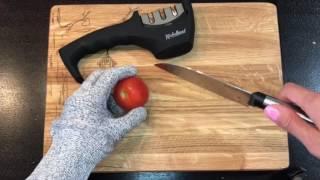 Kitchellence Knife Sharpener - 3-Stage Knife Sharpening Tool