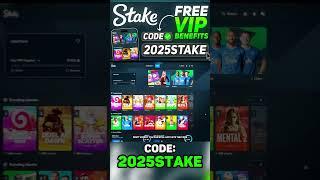 Stake Promo Code 2025 — "2025STAKE" | FREE VIP BONUS #stakepromocode