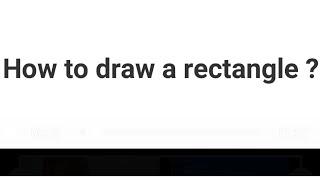 How to draw a rectangle in c program