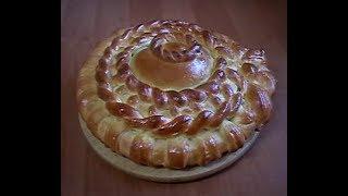 СВАДЕБНЫЙ КАРАВАЙ. Один из способов украшения/WEDDING KARAVAI (ROUND LOAF) . A decorating method