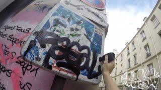 Graffiti Tagging mission 8: Px-30 and correction pen tagging around Paris (markers, stickers...)