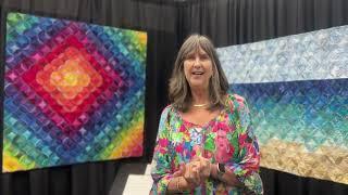 The Quilt Show: Lisa Ellis - "Cathedral Windows" at the Houston International Quilt Festival 2024