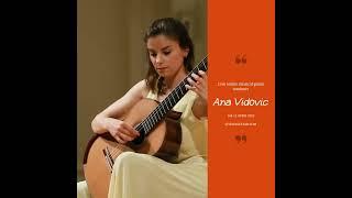 Ana Vidovic Live online Classical Guitar Seminars at liveonguitar.com