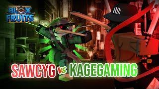 ROBLOX - ‼️KAGEGAMING VS SAWCYG‼️TWO MOBILE PLAYERS..WHO WILL WIN⁉️ - BLOX FRUITS