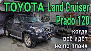 TOYOTA LAND CRUISER PRADO 120 когда всё идёт не по плану, ставим линзы в отражатели