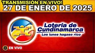 LOTERIA DE CUNDINAMARCA último sorteo del LUNES 27 de Enero de 2025