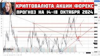 Прогноз Криптовалюты, Акций, Форекс на 14 - 18 октября 2024