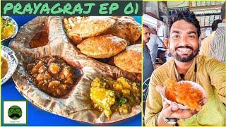 Zaikedar Desi Breakfast in Allahabad with Veggiepaaji | Prayagraj EP 01