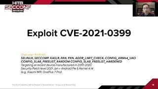 #HITB2021SIN D1T1 - Exploiting UAF By Ret2bpf In Android Kernel - Xingyu Jin & Richard Neal
