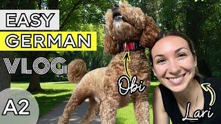 Easy German Beginner Vlog | COMPREHENSIBLE INPUT (Walk with us)