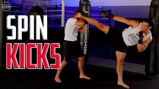 SPIN KICKS: How To Throw Spinning Back & Hook Kicks - Episode #113