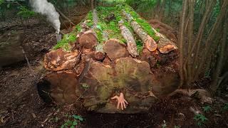 Der geheimste Überlebensbunker. Warmer und gemütlicher Bushcraft-Unterstand