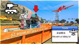 Train CANNON Trolling Griefers Just Got 10x Better! GTA Online